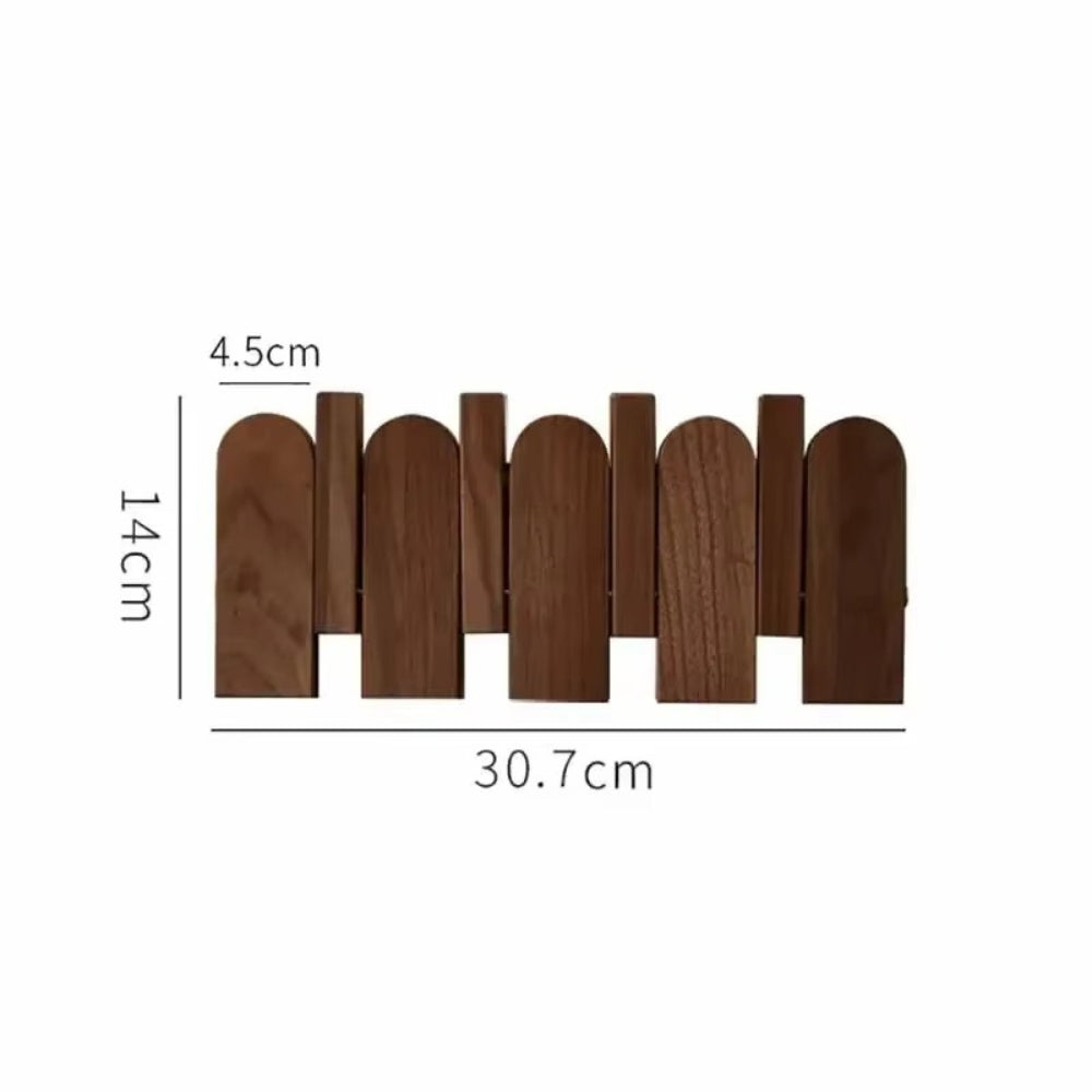 Piano Key Wooden Wall Coat Rack