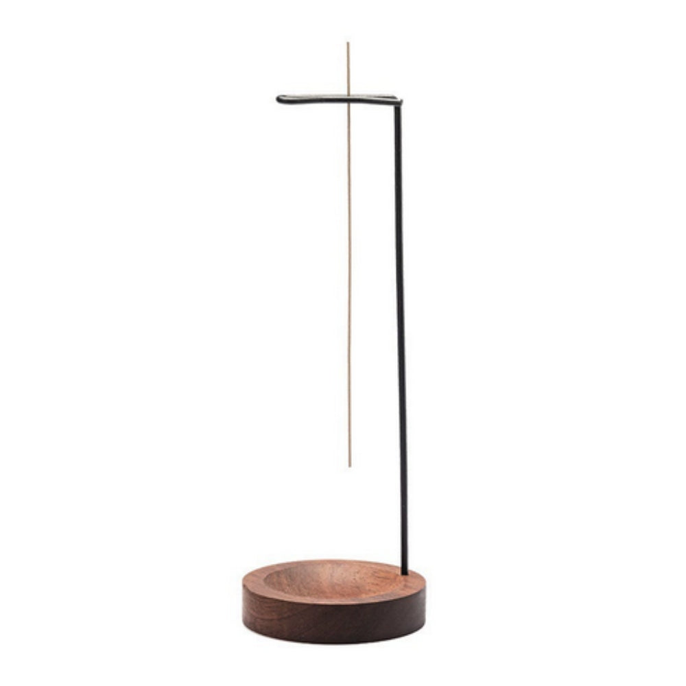 Wooden Incense Burner with Metal Stand for Meditation and Yoga