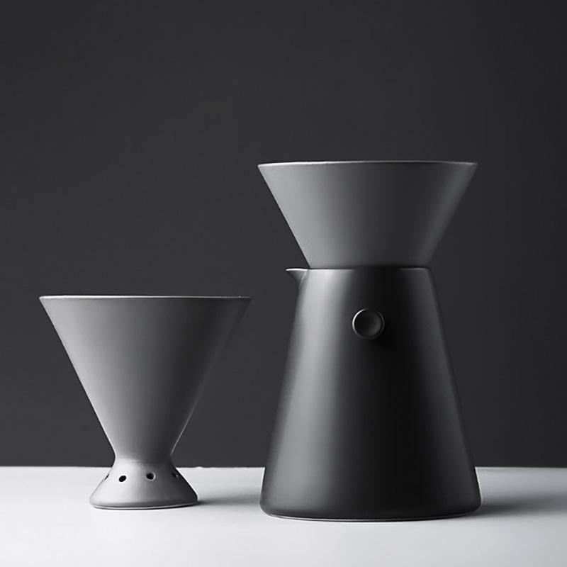 Ceramic Woodpecker V60 Pour-Over Coffee Dripper