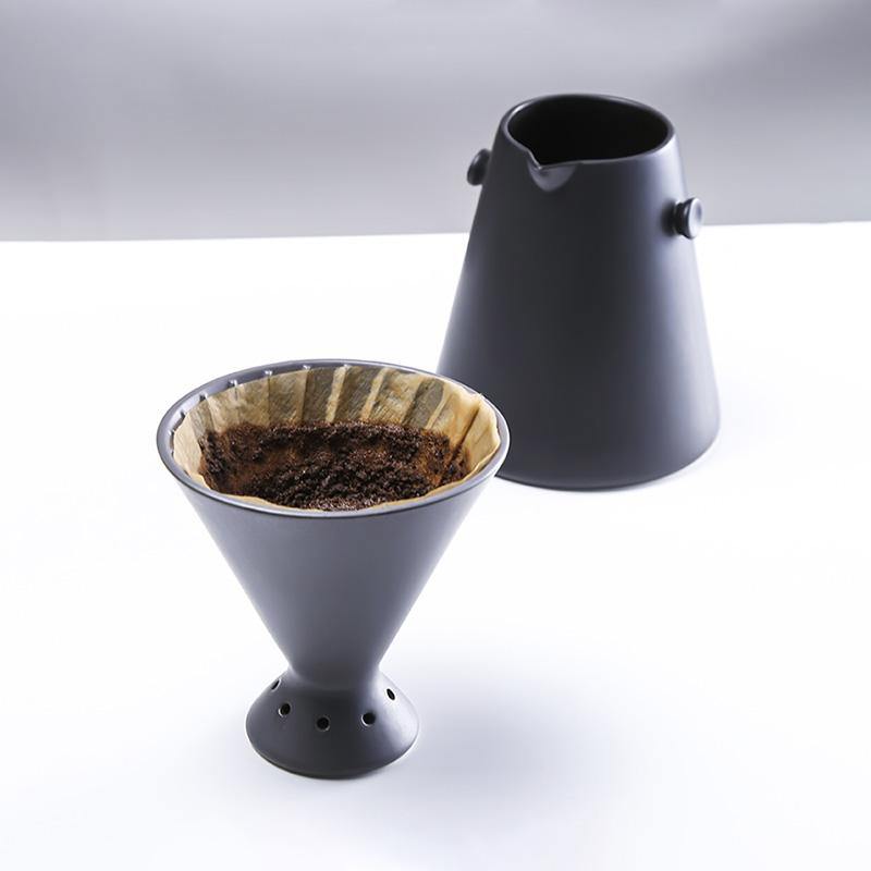 Ceramic Woodpecker V60 Pour-Over Coffee Dripper