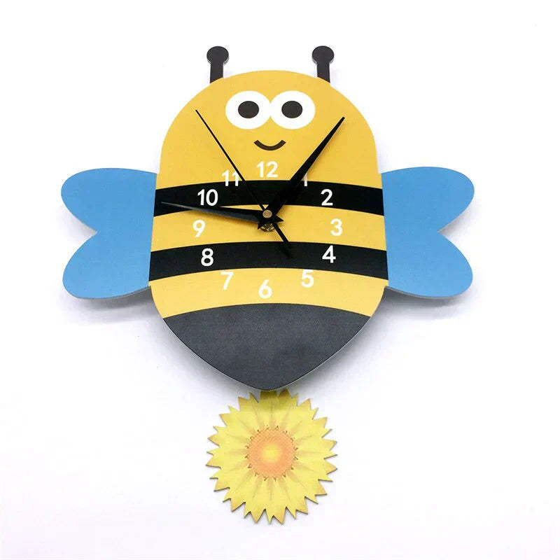 Cute Animal Wall Clock for Kids - ZooTime Design