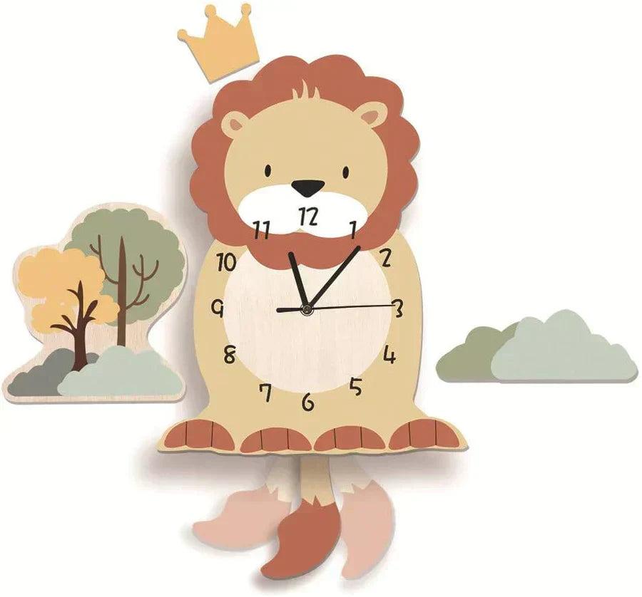 Cute Animal Wall Clock for Kids - ZooTime Design