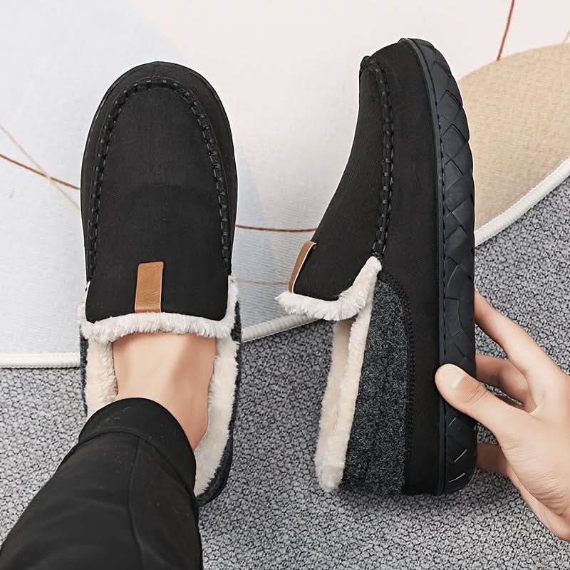 Men's Wool Loafer Slippers for Indoor Comfort