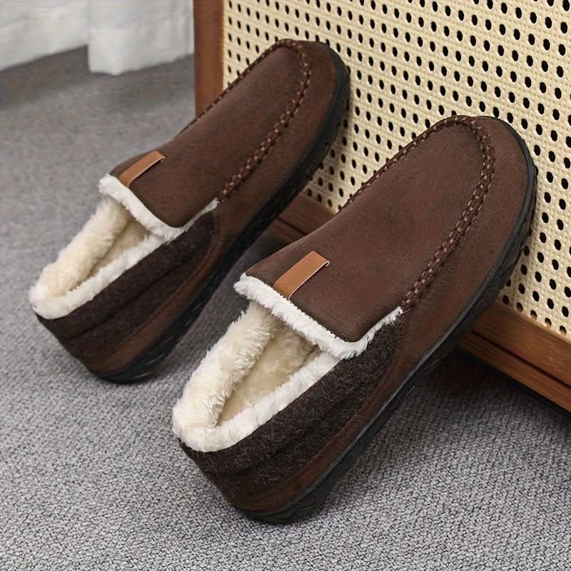 Men's Wool Loafer Slippers for Indoor Comfort