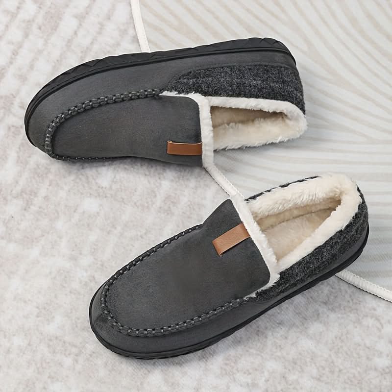 Men's Wool Loafer Slippers for Indoor Comfort