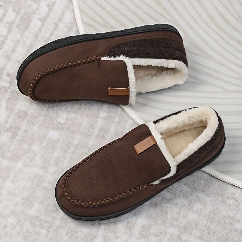 Men's Wool Loafer Slippers for Indoor Comfort