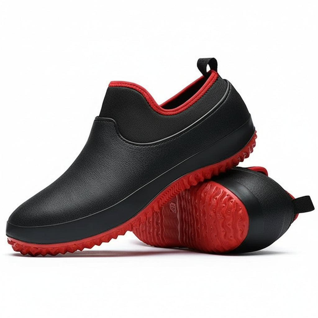 Waterproof Slip-On Work Shoes with Non-Slip Traction for All-Day Comfort