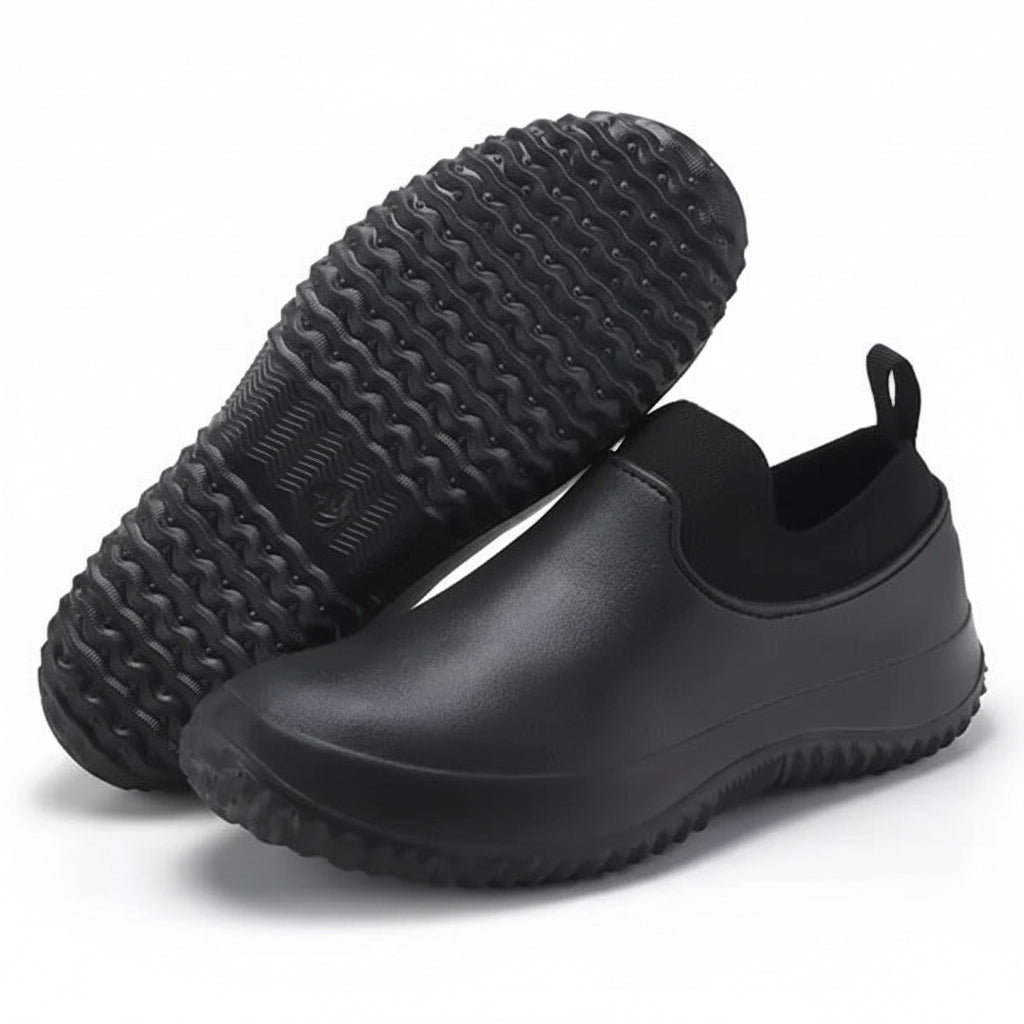 Waterproof Slip-On Work Shoes with Non-Slip Traction for All-Day Comfort