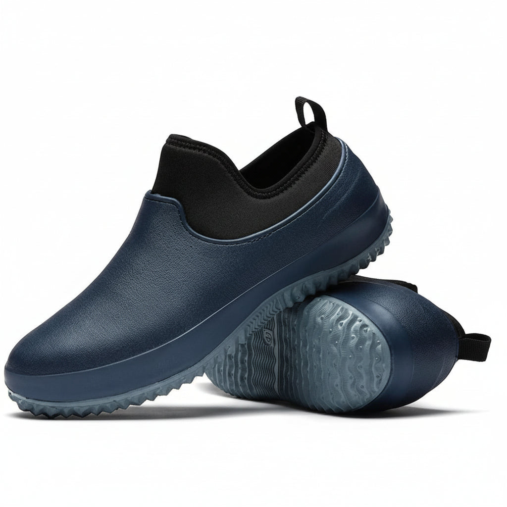 Waterproof Slip-On Work Shoes with Non-Slip Traction for All-Day Comfort