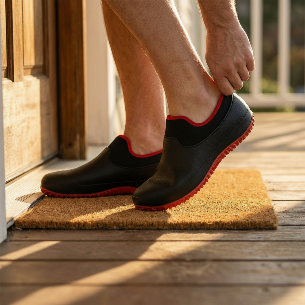 Waterproof Slip-On Work Shoes with Non-Slip Traction for All-Day Comfort