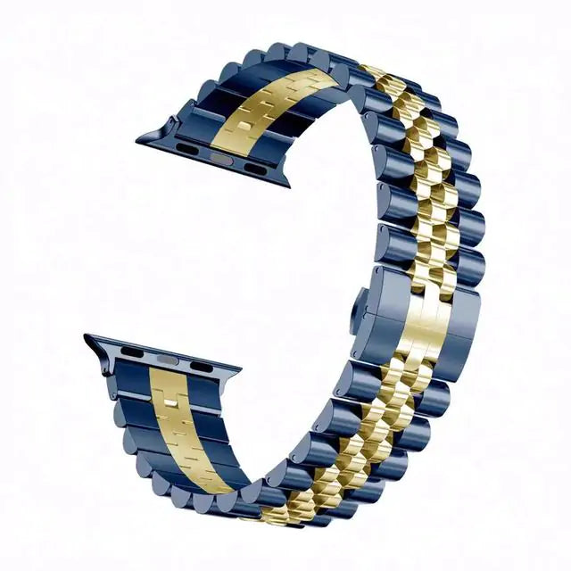 Stainless Steel Apple Watch Bracelet - Adjustable, Elegant Design