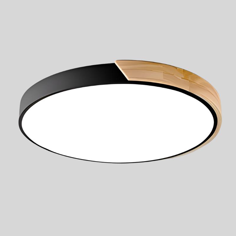 Wood Macaron Round Ceiling Light - Scandinavian Design