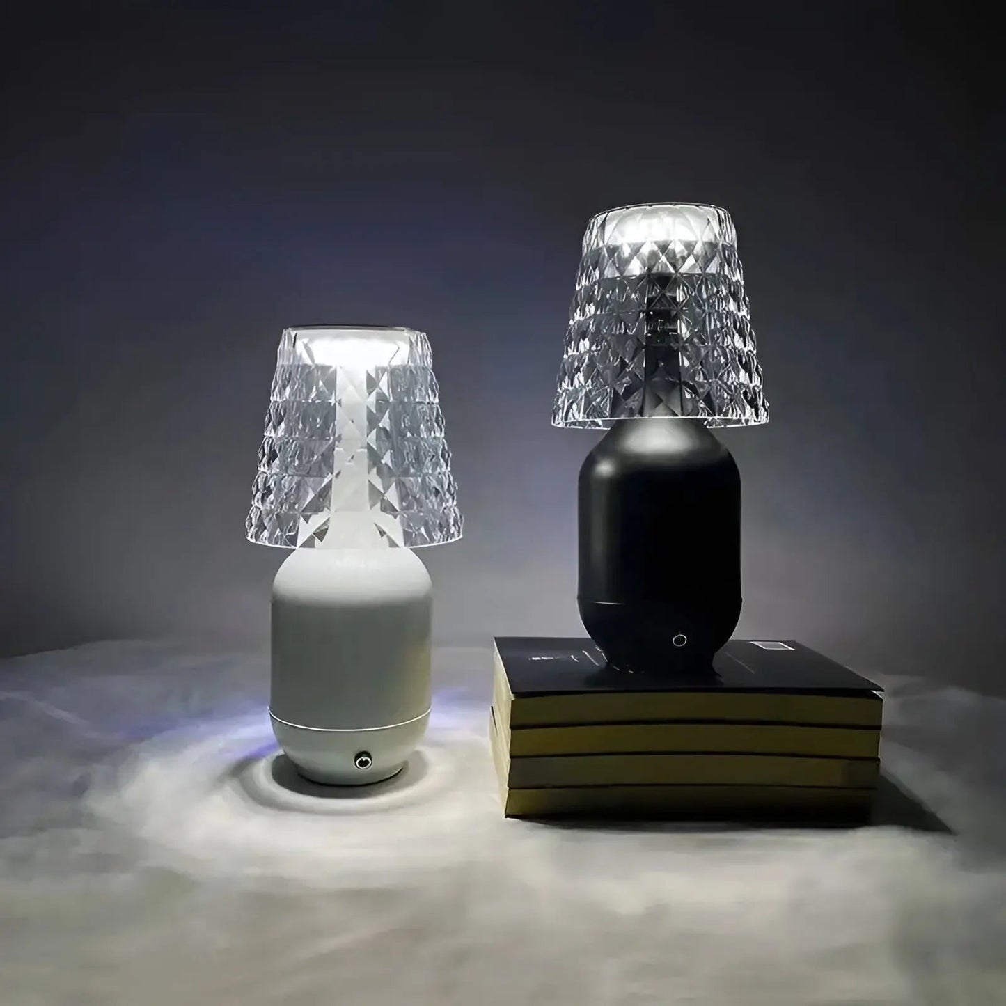 Wireless Gold LED Table Lamp - Modern Rechargeable Design