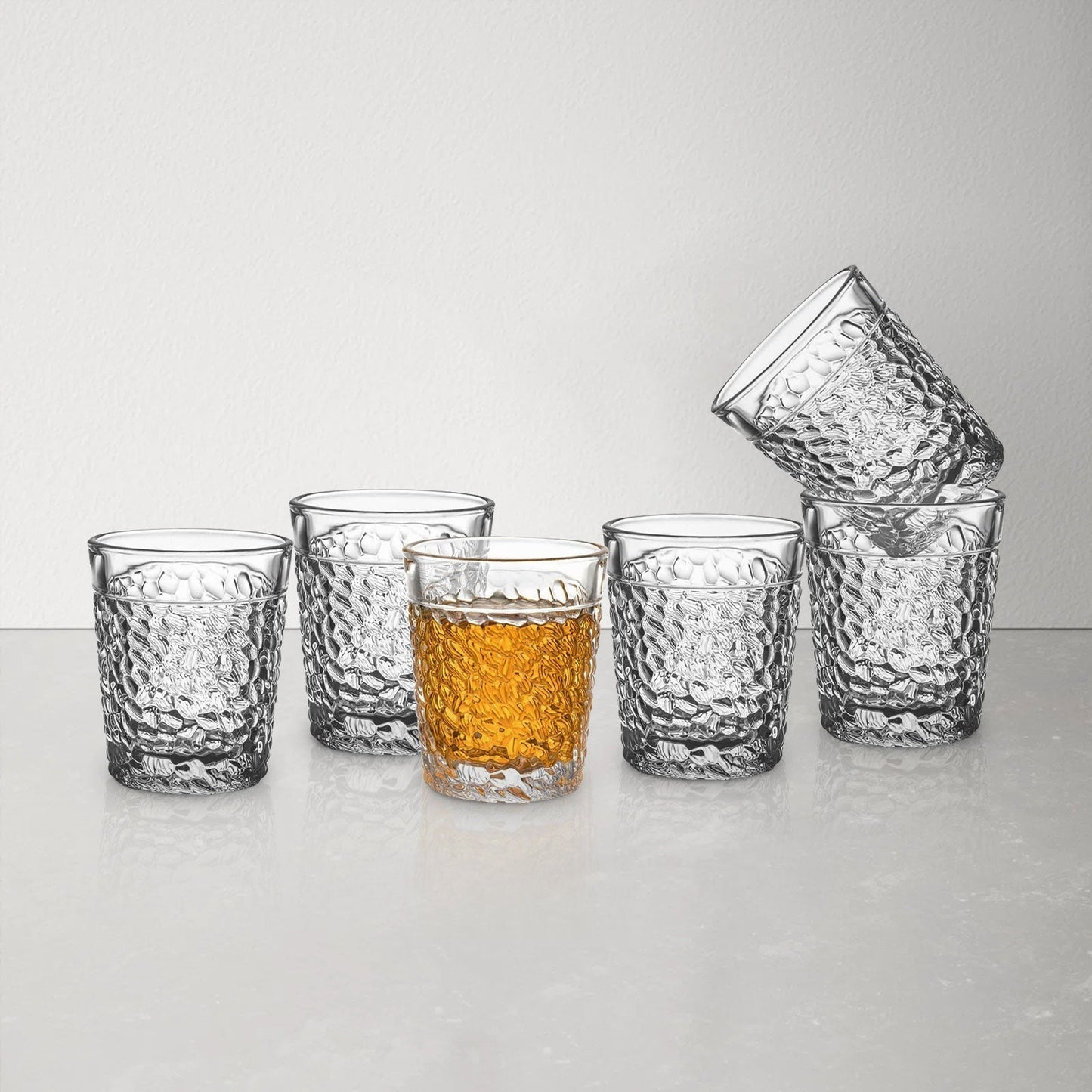 Engraved Clear Glass Tequila Shot Glasses Set