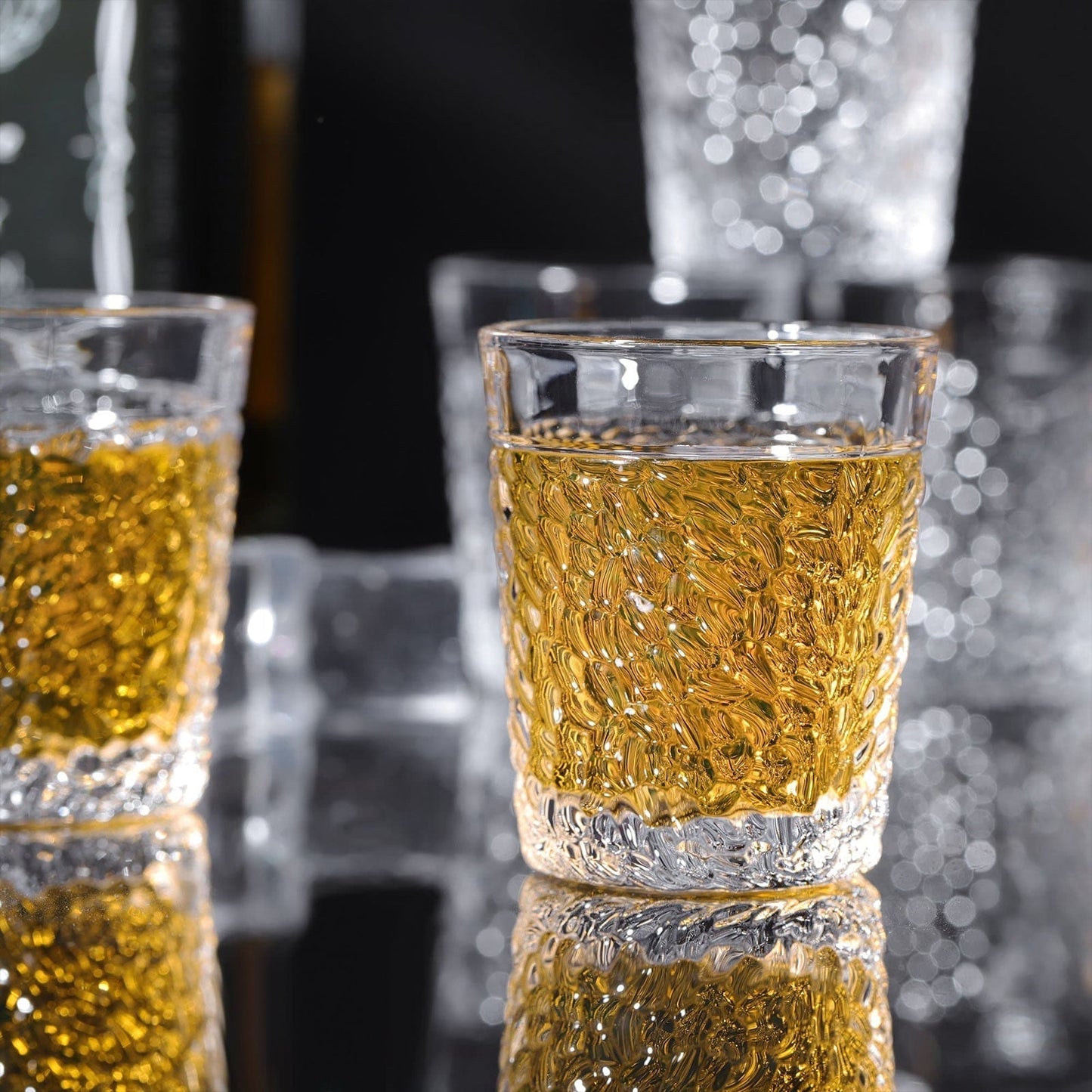 Engraved Clear Glass Tequila Shot Glasses Set