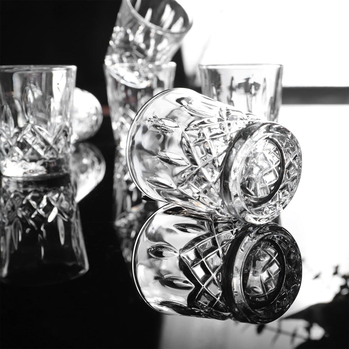Engraved Clear Glass Tequila Shot Glasses Set