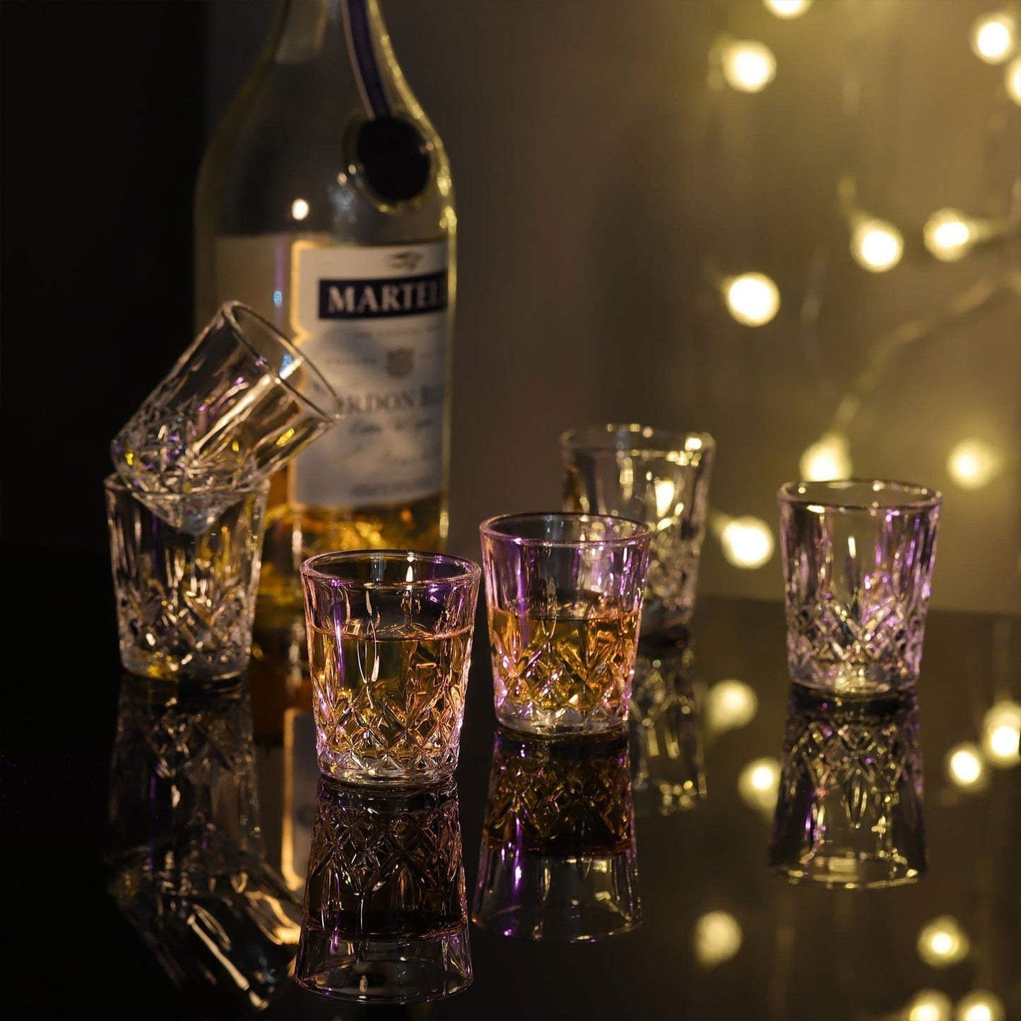 Engraved Clear Glass Tequila Shot Glasses Set