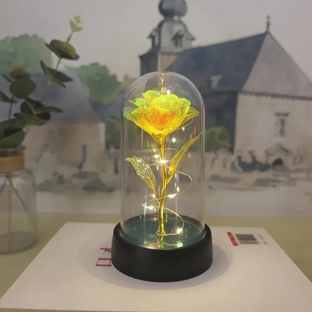 LED Light Artificial Rose Flower for Valentine's Day