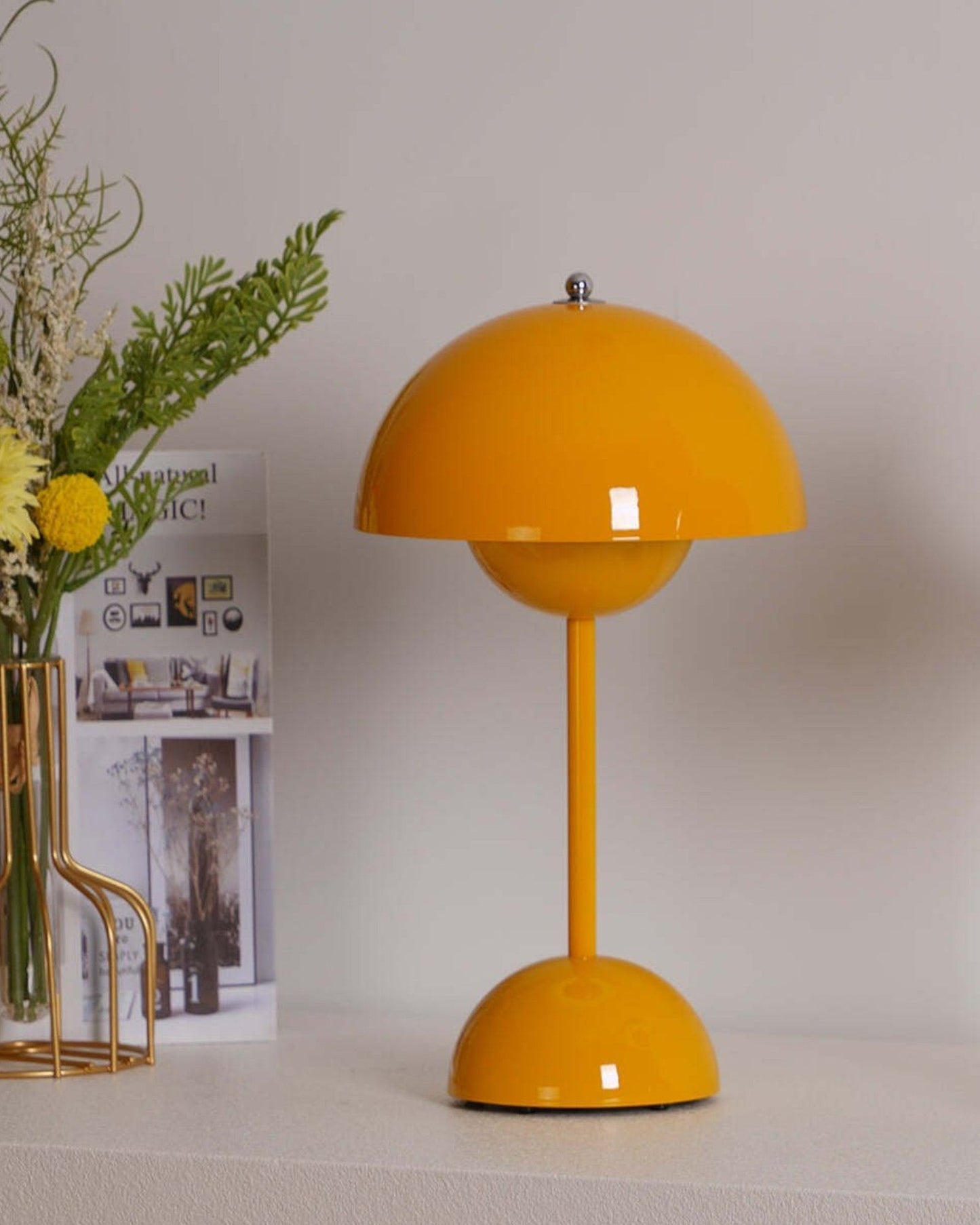 Dimmable Scandinavian Metal LED Table Lamp