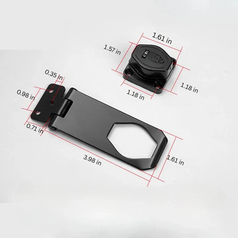 Zinc Alloy 3-Digit Combination Cabinet Lock