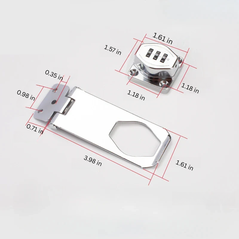 Zinc Alloy 3-Digit Combination Cabinet Lock