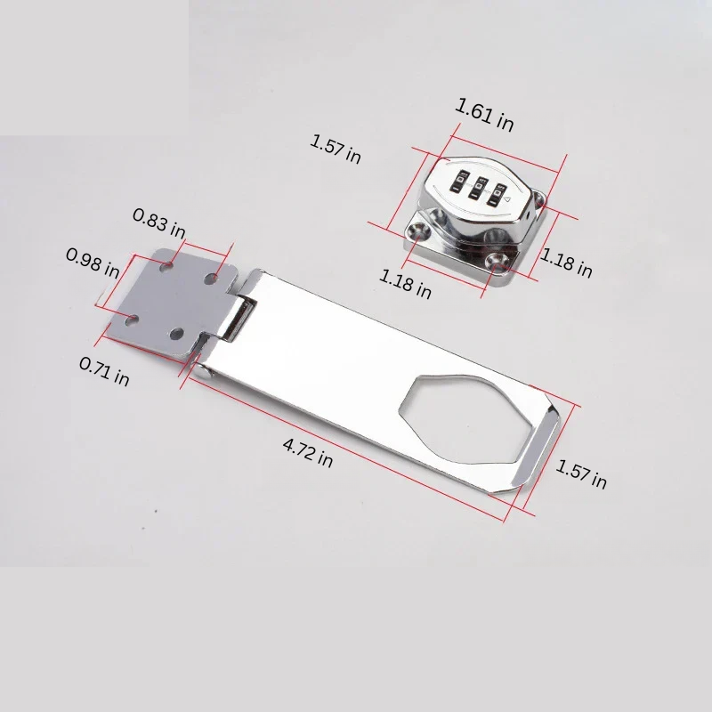 Zinc Alloy 3-Digit Combination Cabinet Lock