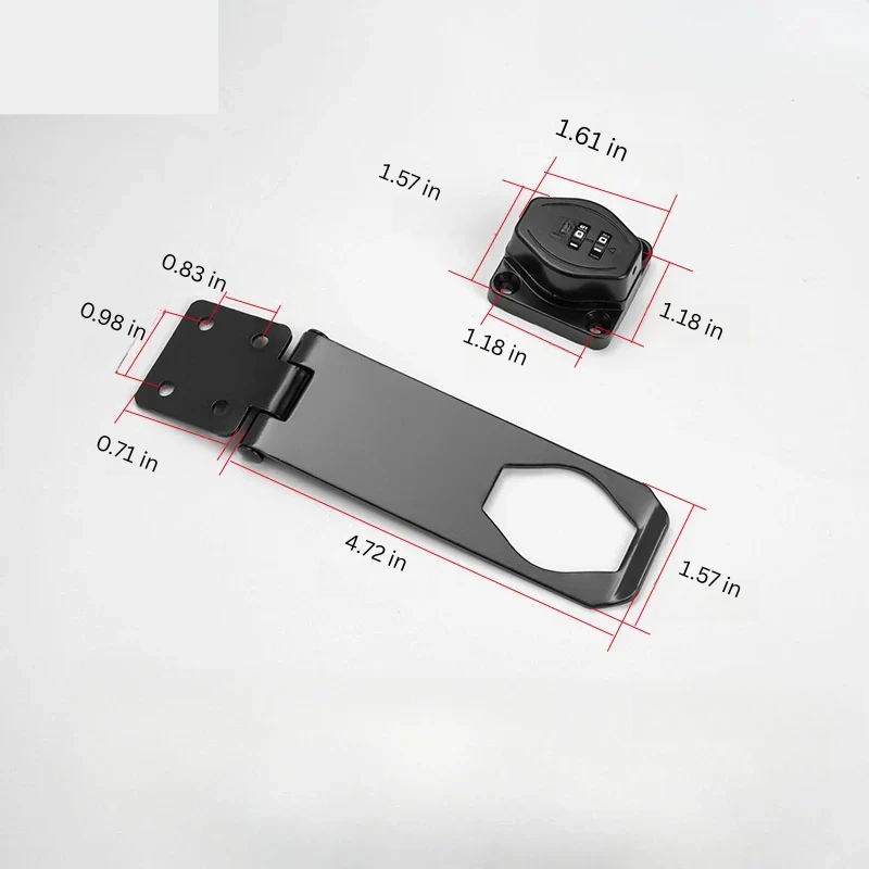 Zinc Alloy 3-Digit Combination Cabinet Lock