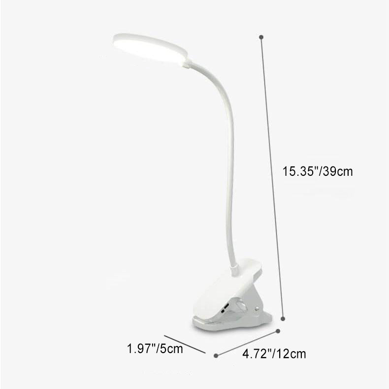 Rechargeable LED Clip Desk Lamp with Eye Protection