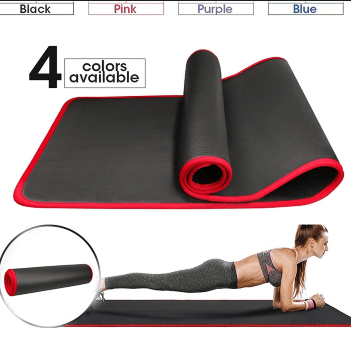 Extra Thick Anti-Slip Yoga Mat for Comfort and Stability