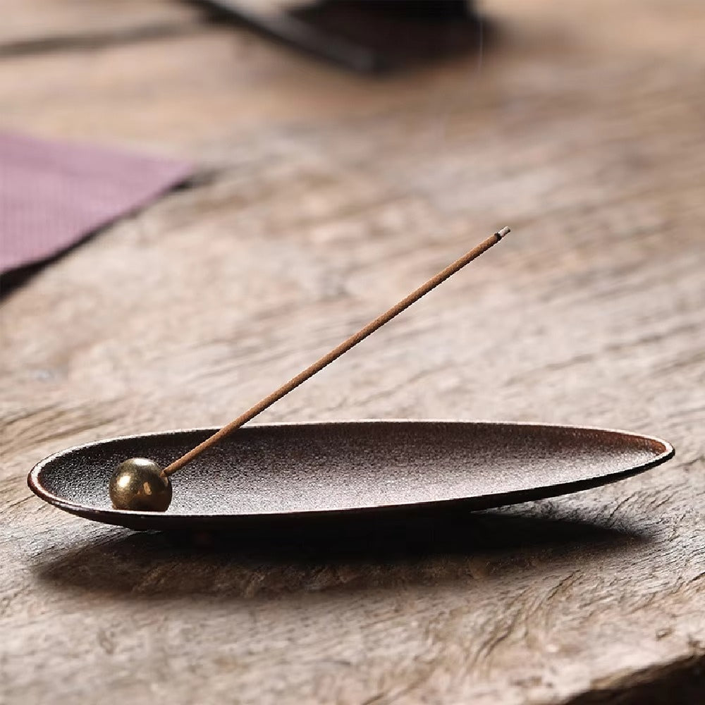 Movable Alloy Bead Incense Holder for Meditation