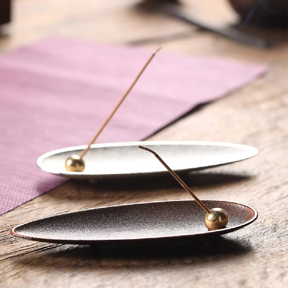 Movable Alloy Bead Incense Holder for Meditation