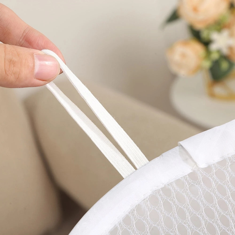 Foldable Mesh Laundry Basket with Animal Print