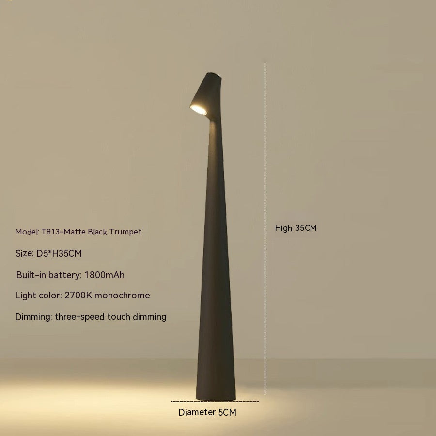 Rechargeable Modern LED Table Lamp - Cordless Metal Light