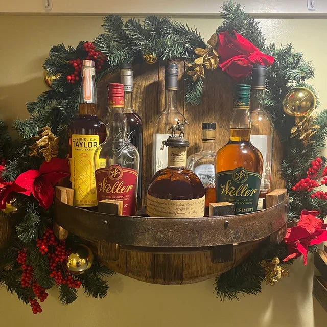 Limited Edition Handcrafted Wooden Beverage Display Stand