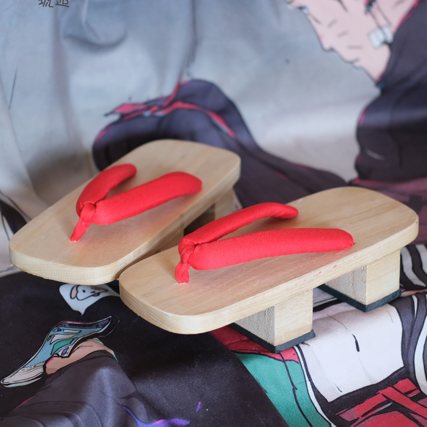 Japanese Geta Clogs with Breathable Rubber Sole