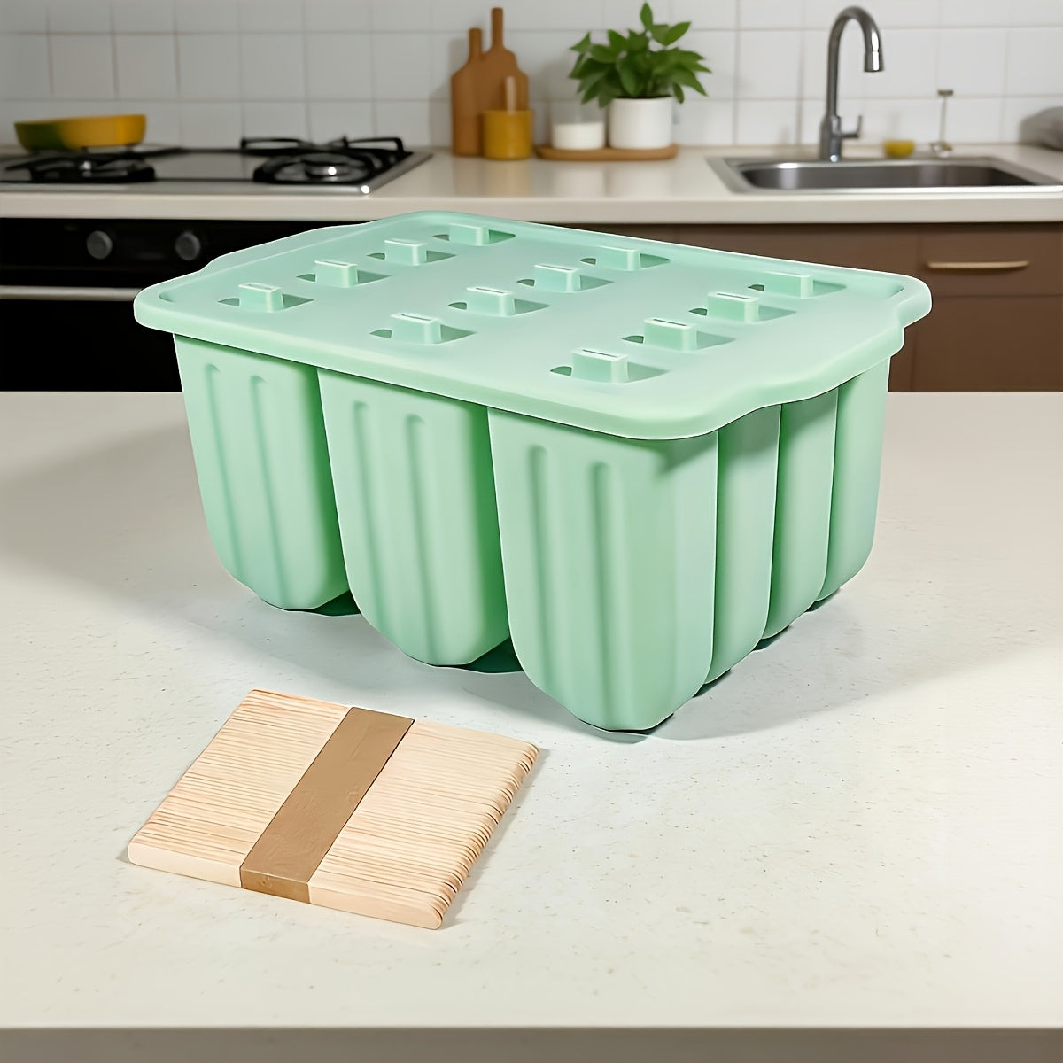 Silicone Ice Cream Mold with Multiple Compartments