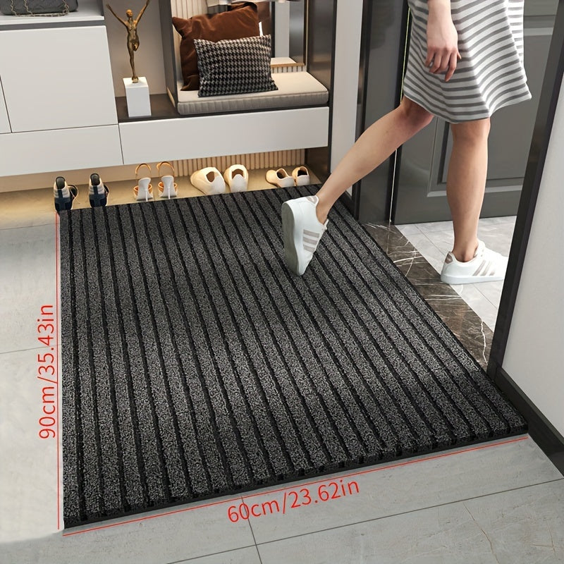 All-Weather Slip-Resistant Doormat – Stain and Fade Resistant Low Profile Mat for Indoor and Outdoor Use