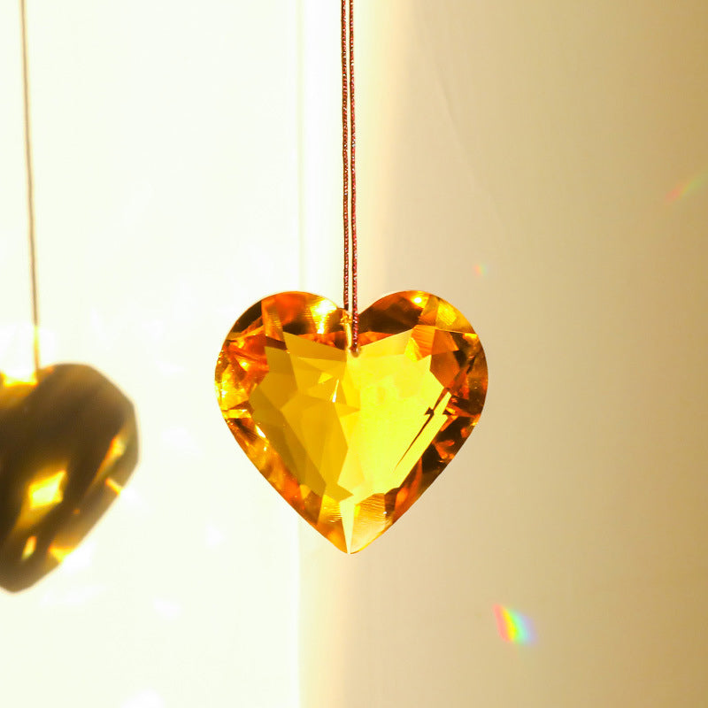 Heart-Shaped K9 Crystal Sun Catcher Prism