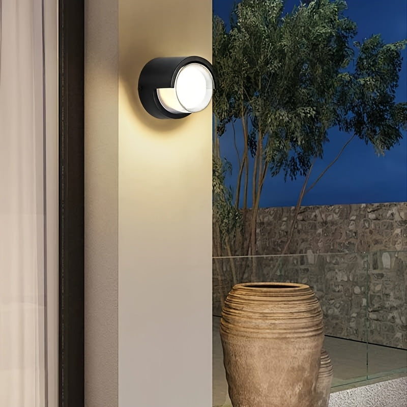 Modern LED Wall Sconce in Warm White for Indoor and Outdoor Use