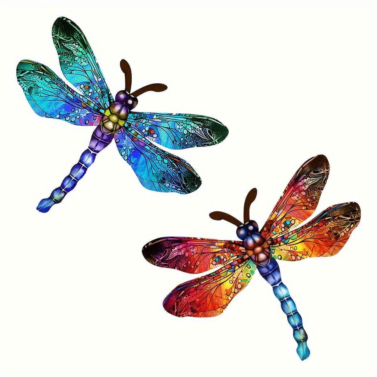 Vibrant Metal Dragonfly Wall Art for Indoor and Outdoor Decor