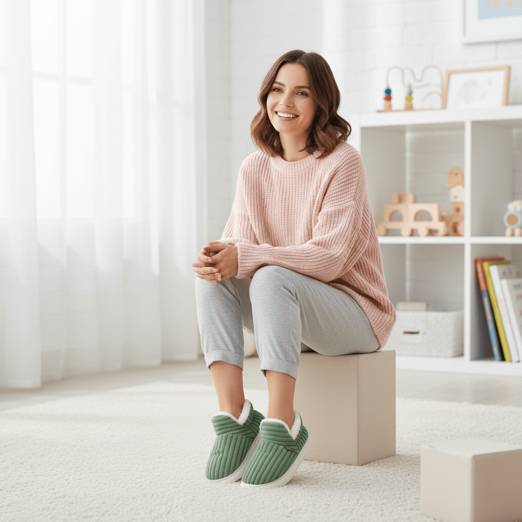Warm Fleece Indoor House Slippers for Men and Women