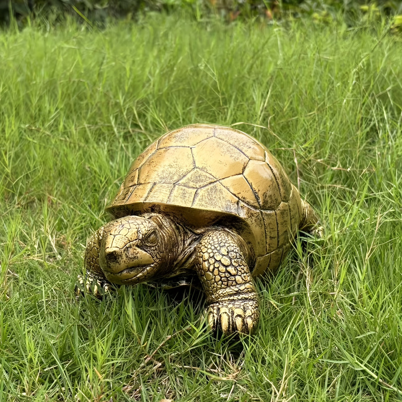 Resin Decorative Turtle Figurine for Garden and Outdoor Spaces