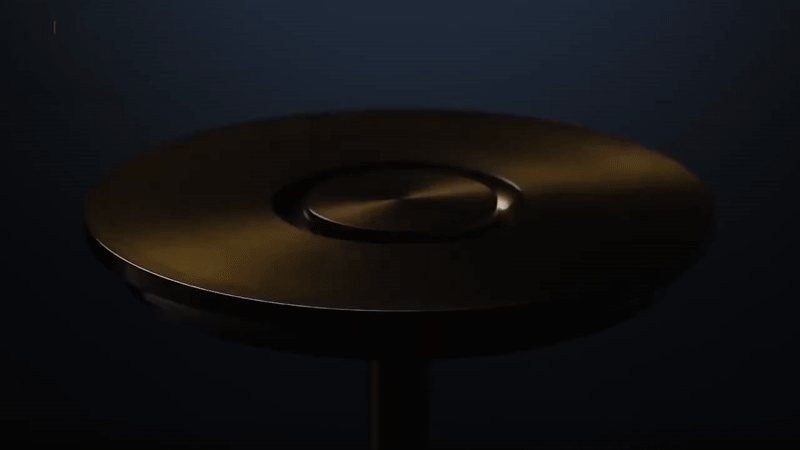 Cordless Rechargeable Touch Control Table Lamp with Dimmable LED and Stainless Steel Finish