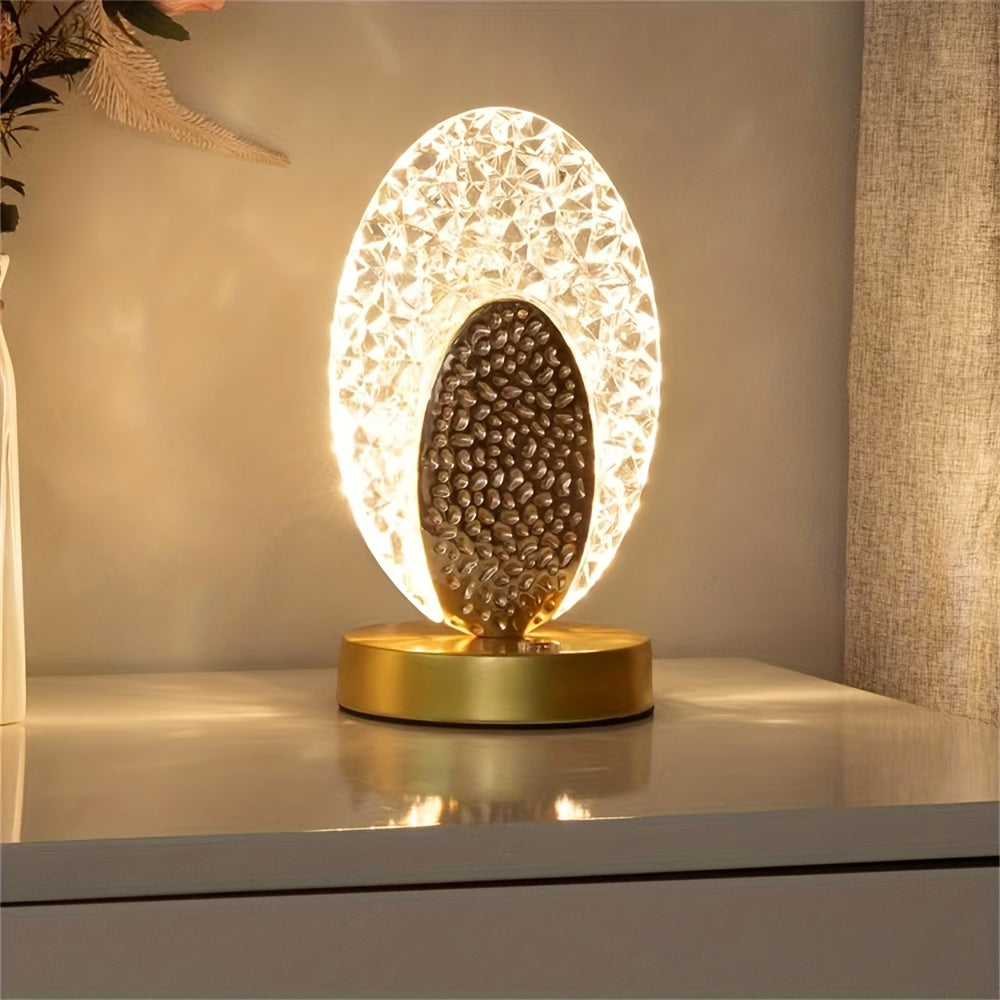 USB Rechargeable Dimmable Feather Table Lamp