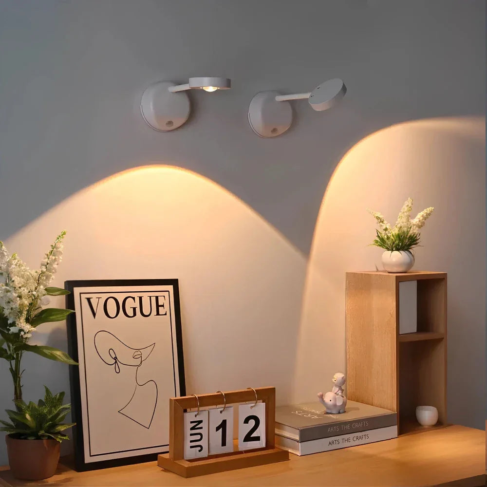 Motion Sensor Adjustable LED Wall Spotlight