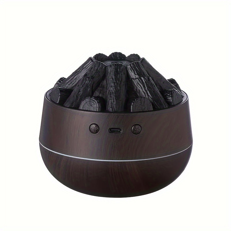 Mini Charcoal Fire Humidifier with Realistic Flame Effect