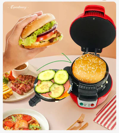 Manual Multifunctional Burger Press with Non-Stick Surface