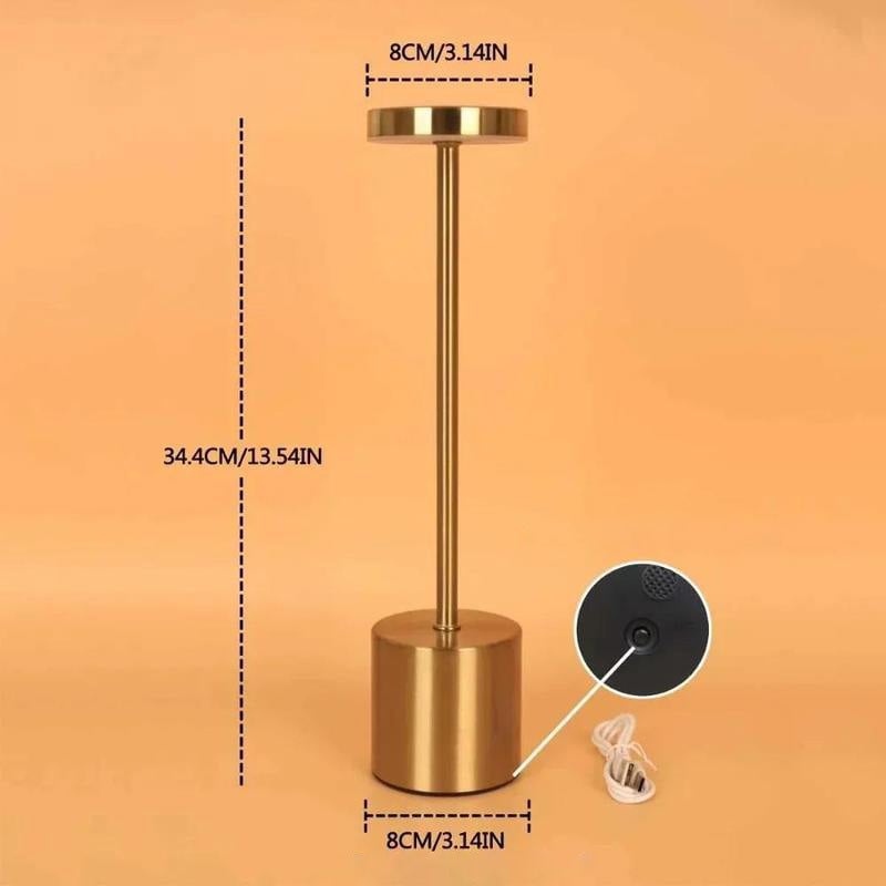 Portable Rechargeable LED Table Lamp with Touch Dimming