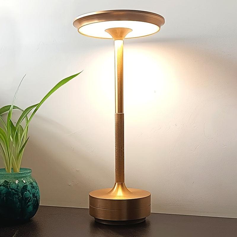 Modern USB Rechargeable LED Table Lamp with Touch Control