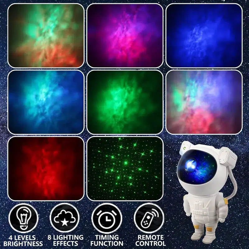 Astronaut Galaxy Projector with Remote Control and Adjustable Angle